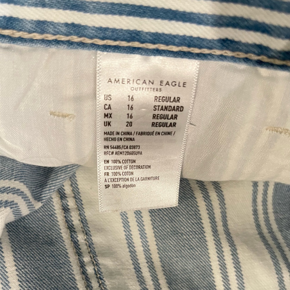 American Eagle Striped Jeans. - Picture 5 of 14